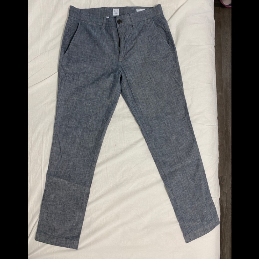 Khaki slim pants